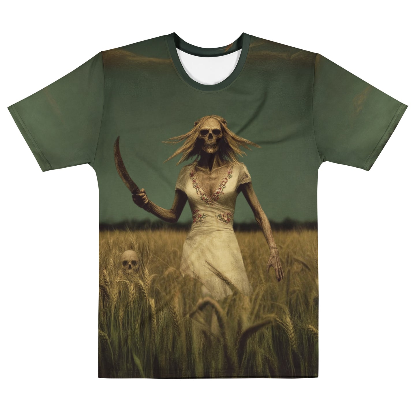 Południca Slavic Spirit T-Shirt – Men’s All-Over Print Mythology Tee with Bestiary Back Design
