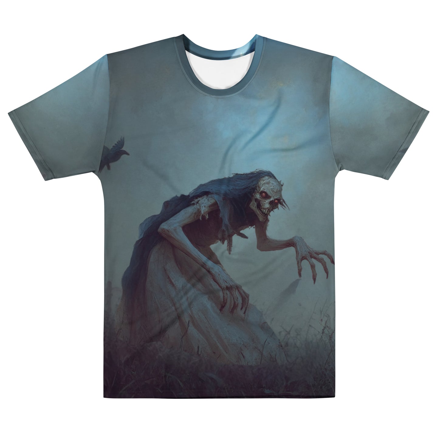 Upiór Slavic Creature T-Shirt – Men’s All-Over Print Mythology Tee with Bestiary Back Design
