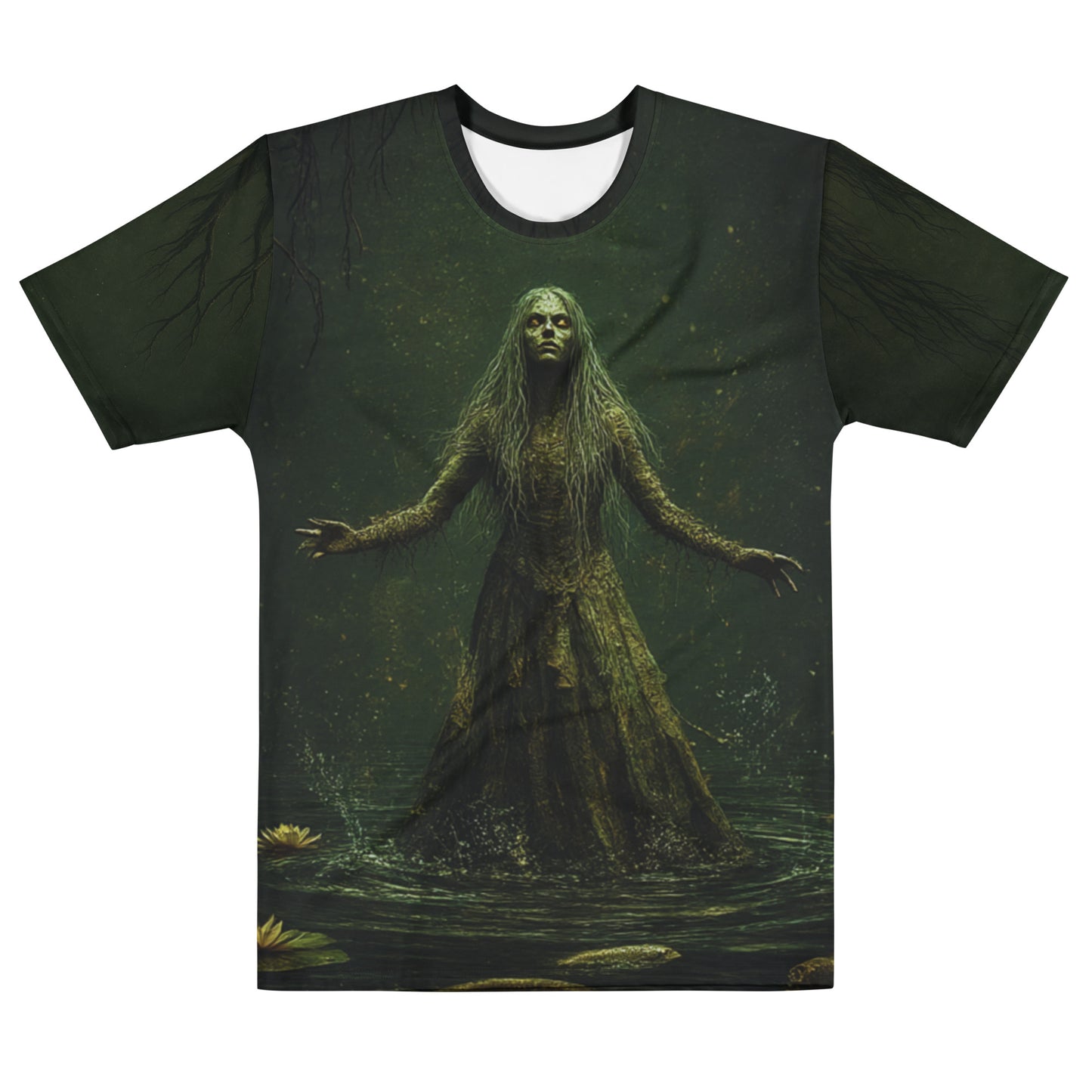 Rusałka Slavic Spirit T-Shirt – Men’s All-Over Print Mythology Tee with Bestiary Back Design