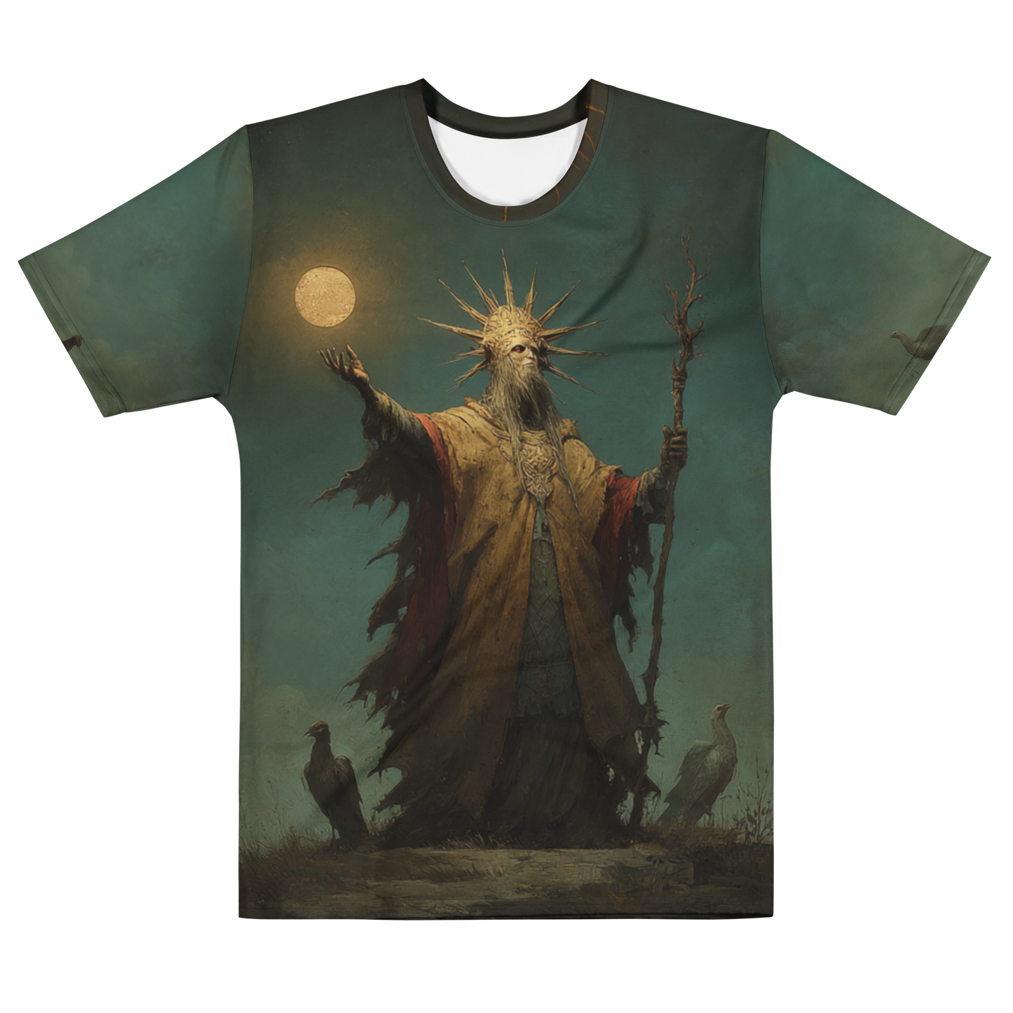 Chors Slavic God T-Shirt – Men’s All-Over Print Mythology Tee with Bestiary Back Design